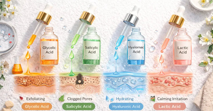 Different types of face acids for Indian skin concerns