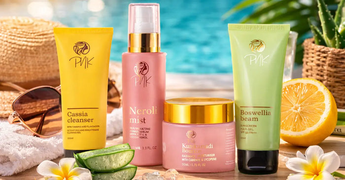 natural summer skincare routine for glowing face