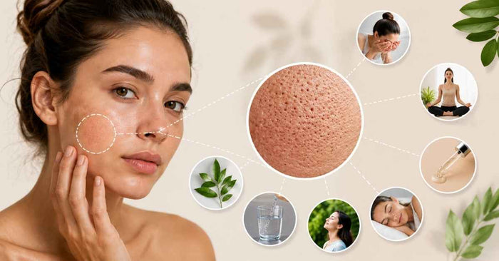 how to reduce open pores on face close-up