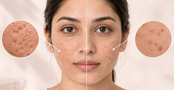 acne scars vs marks difference on skin