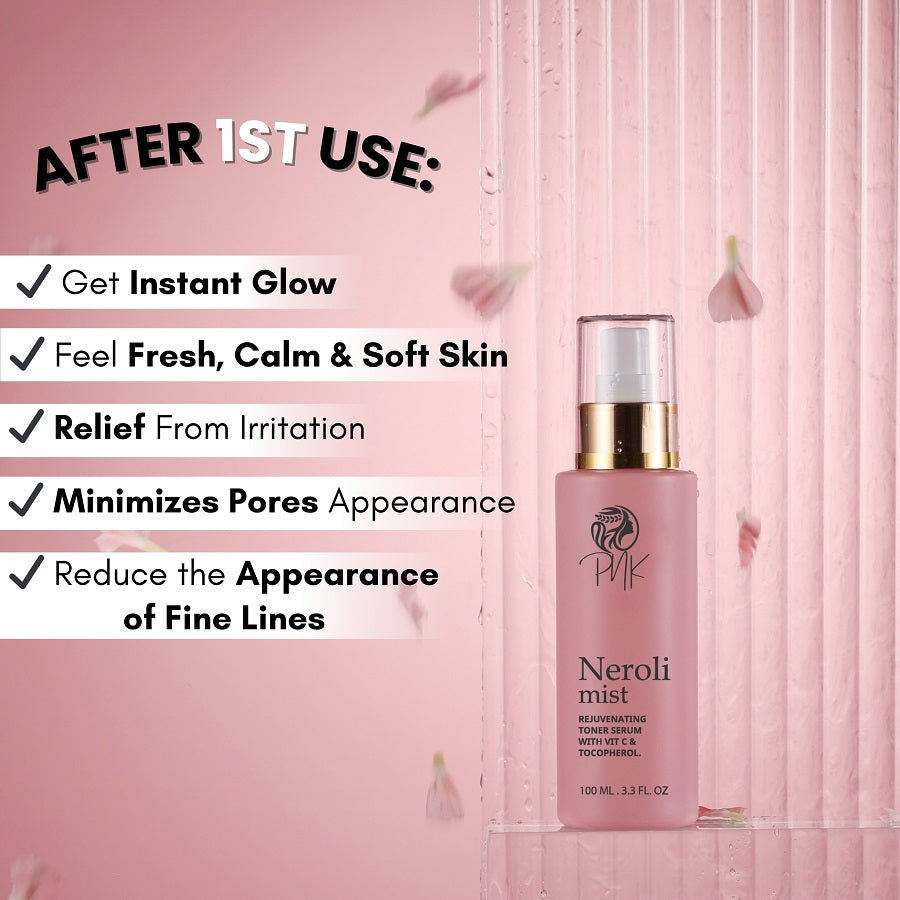 Neroli Mist Toner <br> Infused with vitamin C and Tocopherol