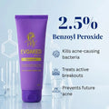 Evoaked Acne Series – Acne Control Face Wash (2.5% Benzoyl Peroxide) Clinically Proven Acne Control with Hydration Protection Pnk Beauty